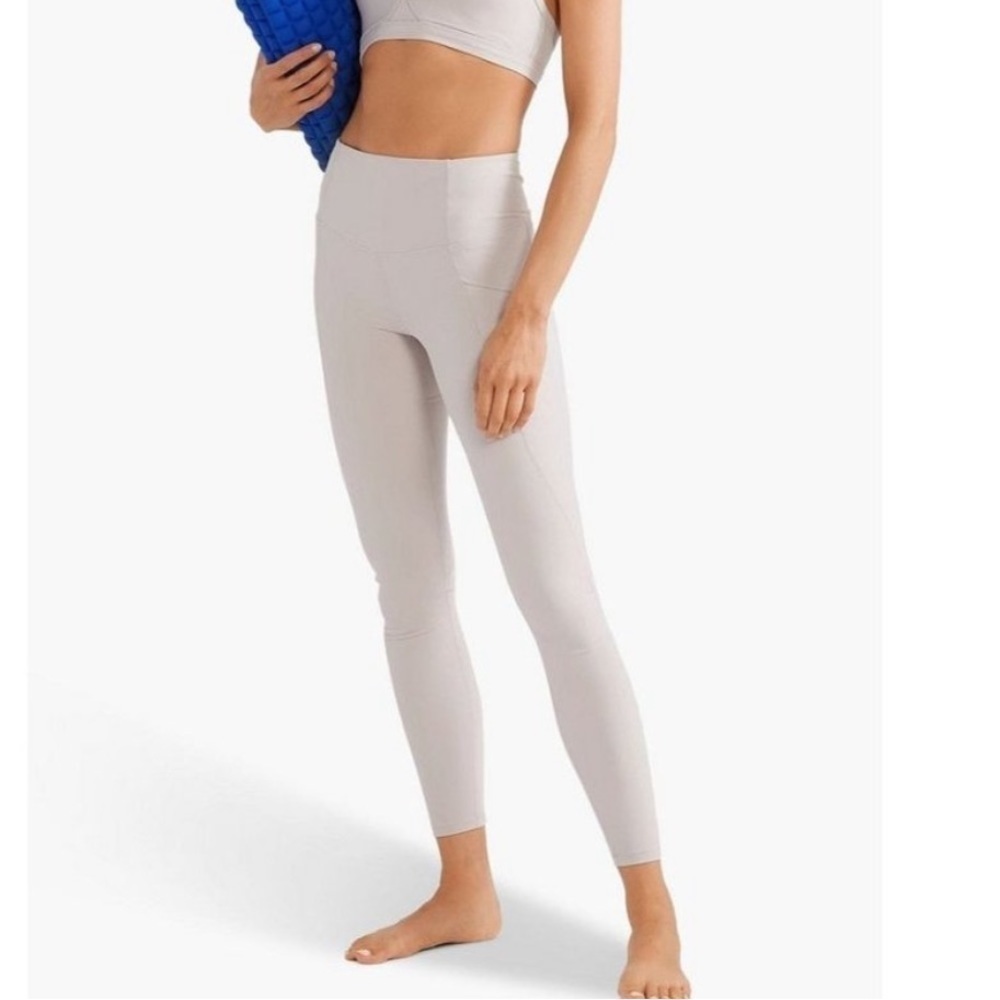 Varley Laidlaw High Rise Pocket Leggings Lilac Pink Stretch